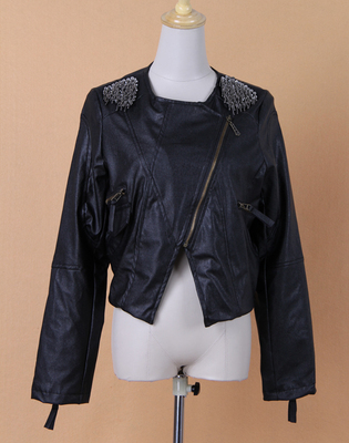 外貿服裝批發、廣州女裝批發、韓版PU皮夾克短外套_服裝服飾_世界工廠網中國產品信息庫