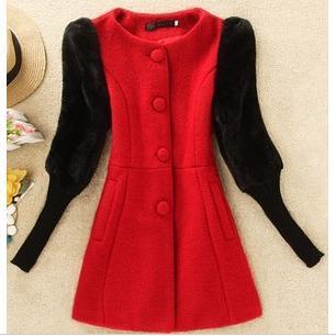 修身泡泡袖毛呢羊絨呢外套【價格_ 廠家_報價_批發】_星子縣佐登奴羽絨服裝廠–中國網庫